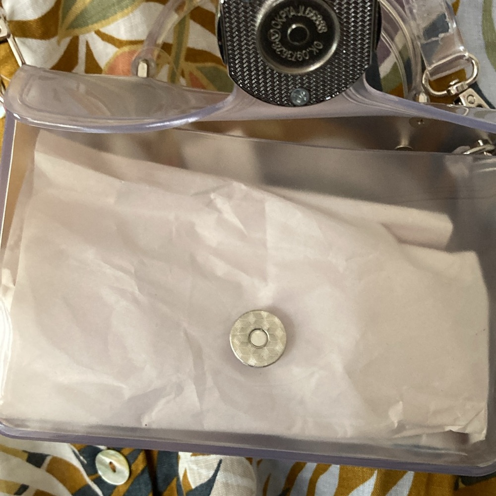 NOBO clear pvc shoulder bag with magnetic closure - Picture 4 of 6